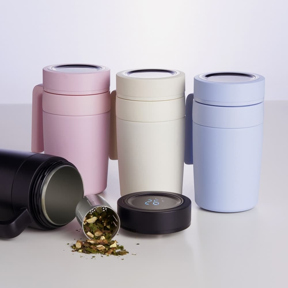Caneca Térmica Inox 500ml LED